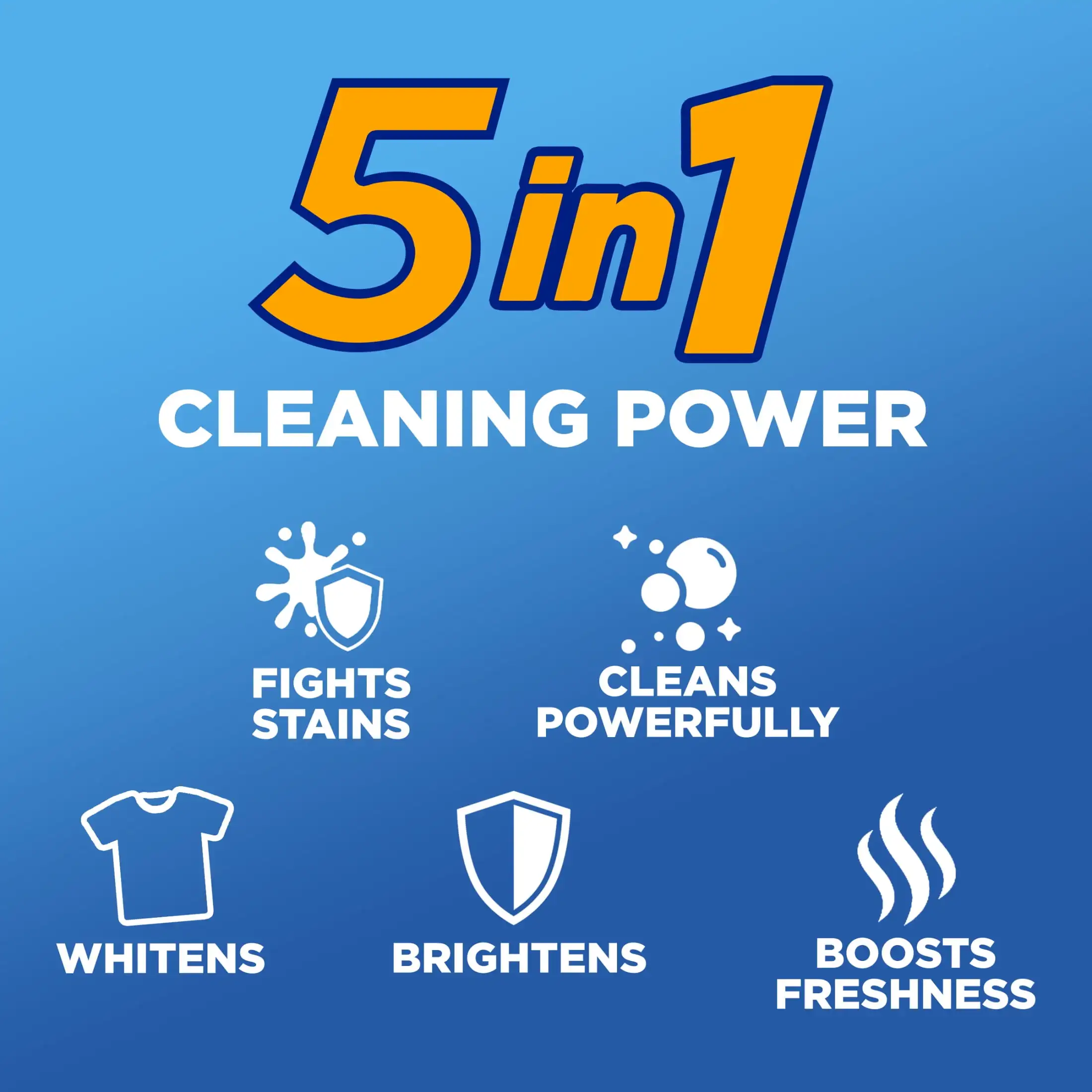 Detergente líquido limpo avançado para roupas com eliminador de oxi e odor, 150 fl oz para 75 cargas, perfume original