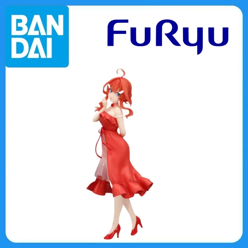In Stock Genuine FuRyu Gotoubun No Hanayome Nakano Itsuki Trio-Try-iT Figure Pastel Dress Anime Figure Garage Kit Anime Cartoon