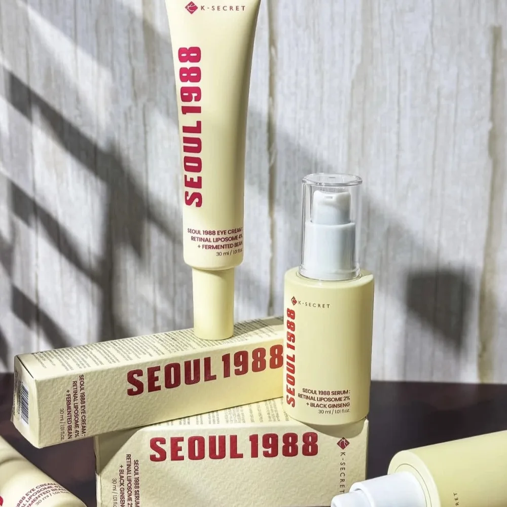 Original coreano série de cuidados com a pele pinho leite de limpeza marca creme para os olhos ginseng soro clareamento protetor solar k-secret seul 1988 cuidados