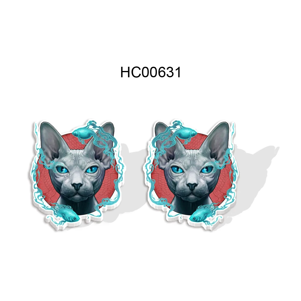 2021 Fashion Unusual Earrings Gothic Style Cat Indie Kid Stud Earrings Charms for Earrings