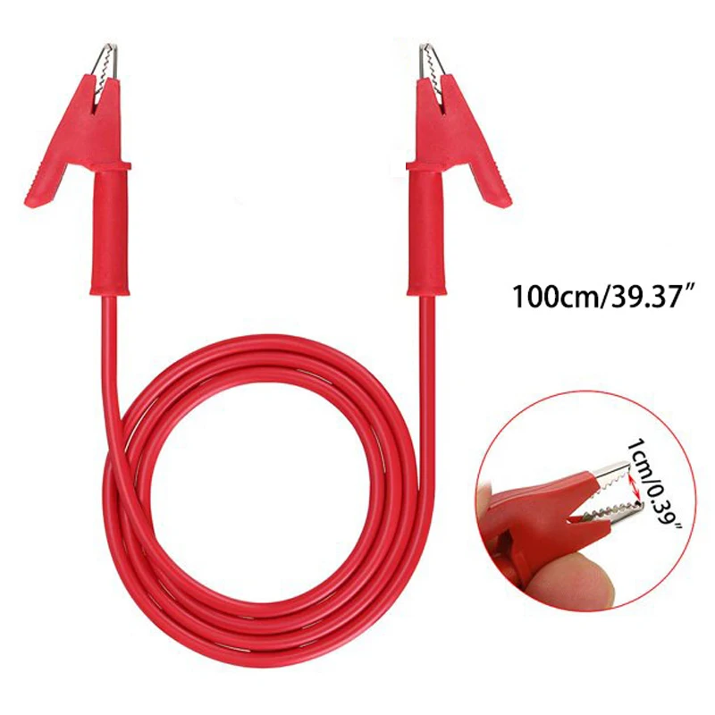 1/2/5 pcs 1M Stackable Dual 4mm Banana Plug to Banana Plug Multimeter Test Leads Cable Kit 1000V/20A   5 Colors Alligator Clip