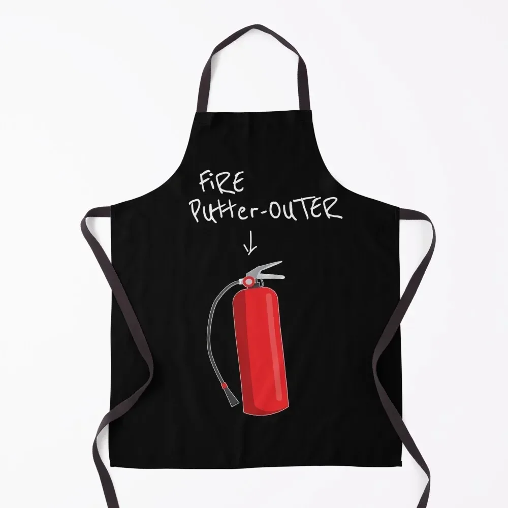 

Fire Putter Outer Fire Extinguisher Apron For Woman Home And Kitchen Customizable Woman Chef jacket men Apron