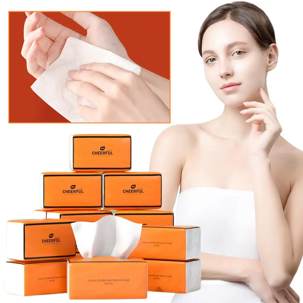 12 عبوة مناديل مبللة للوجه مكونة من 4 طبقات من الورق السميك عالي الامتصاص ومقاوم للتمزق ومناديل ورقية للوجه لب الخشب عالي النقاء #2
