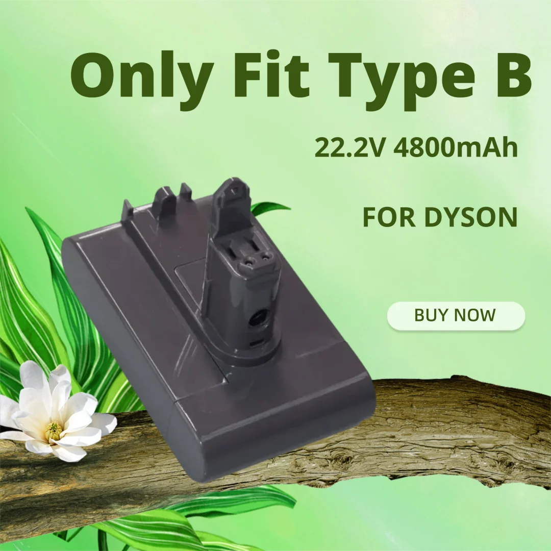 

for Dyson 22.2V 4800mAh Battery Only Fit Type B, Replacement for V7 Series SV11 Animal Motorhead Vacuum
