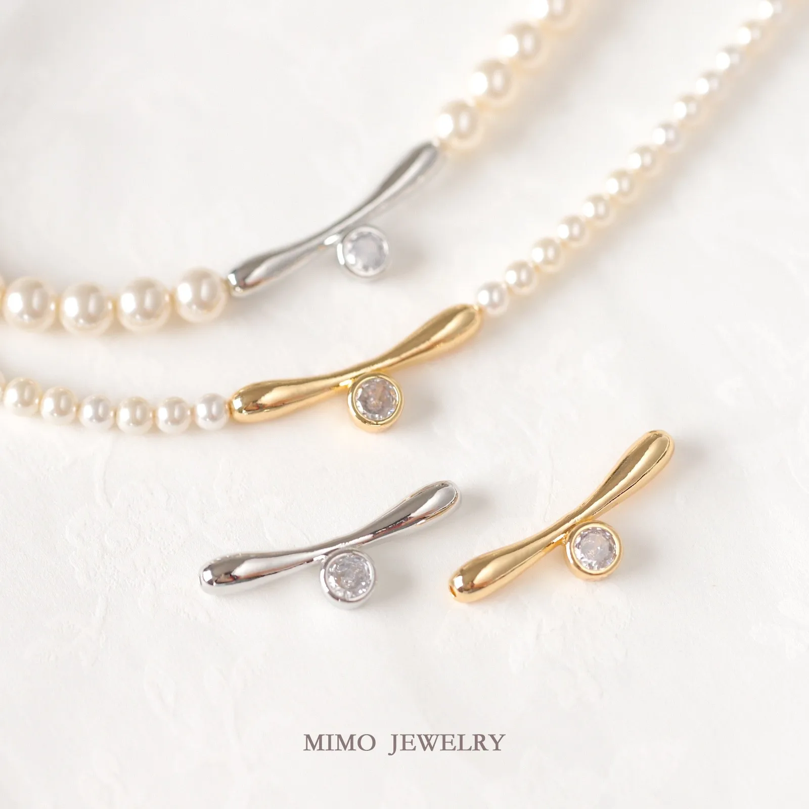 

Simple Smooth Round Zircon Bead Charms Pendant Supplies DIY Hand Brass Gold Plated Accessories 30X10.5mm