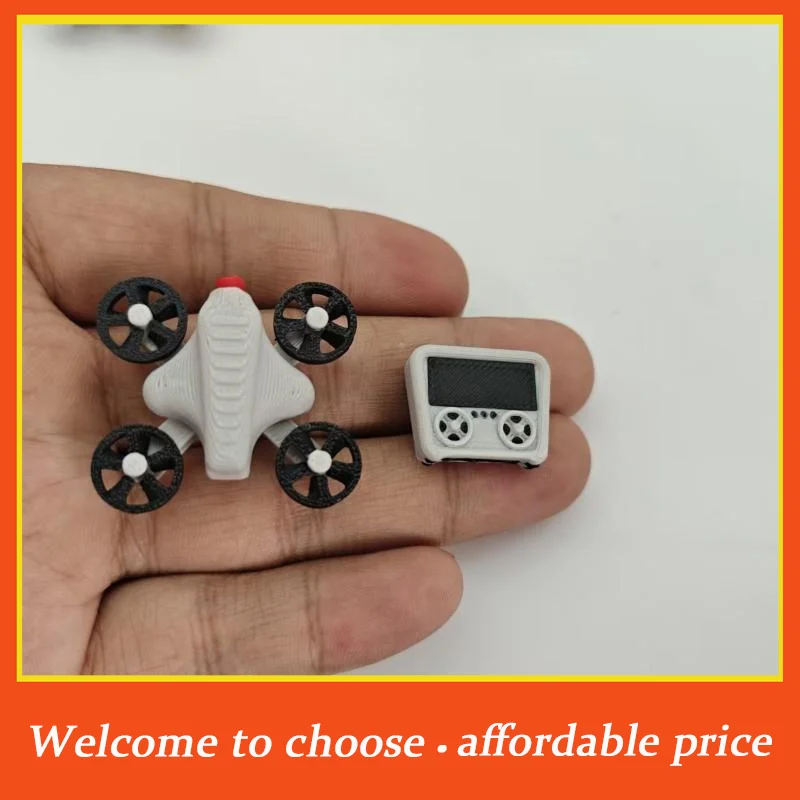 []1: 12 Scale Miniature Remote Control Drone Model, Miniature Scene Props, Dollhouse With A Strong Sense Of Technology.