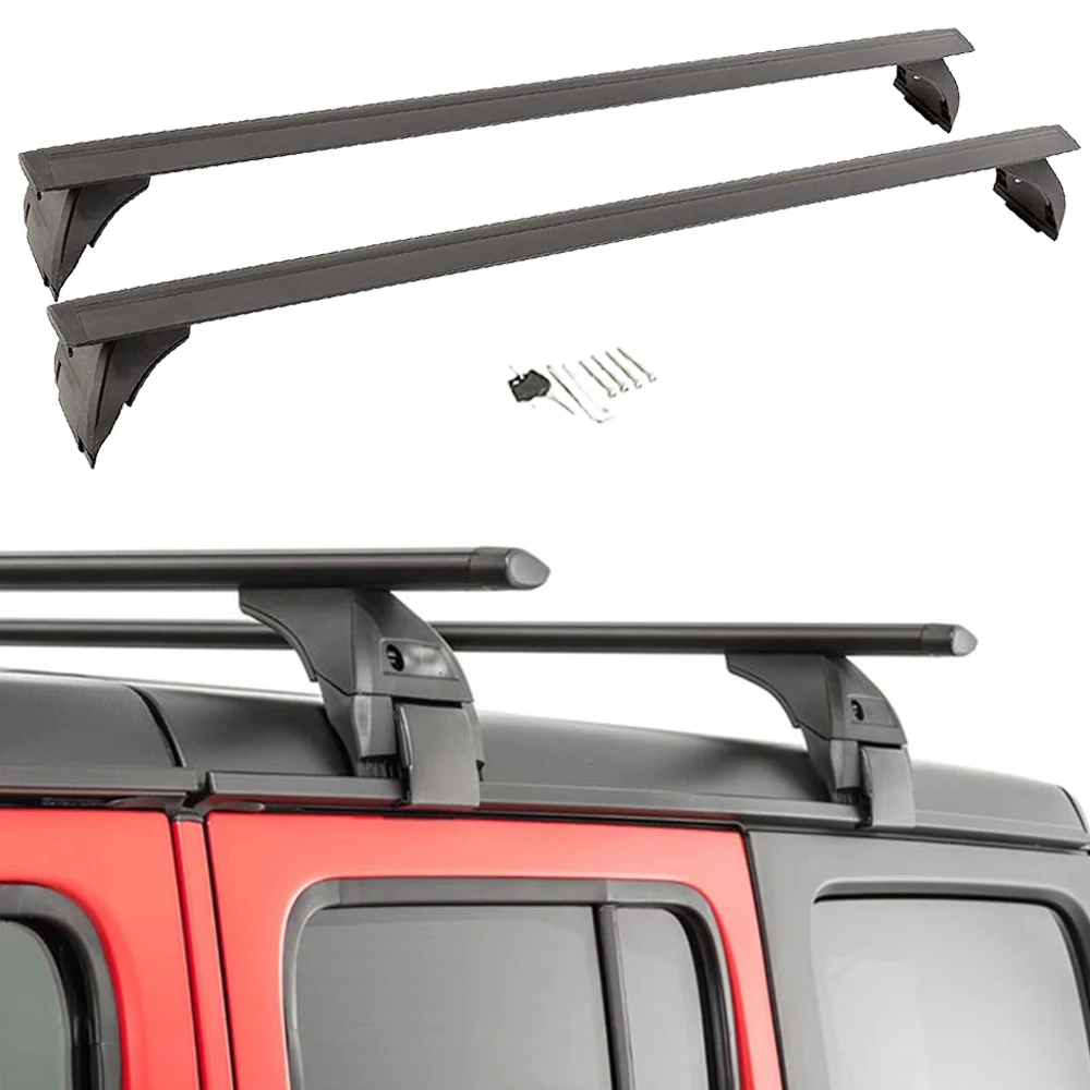 

Road Roof Rack Cross Bars Kayak Cargo Carriers For Jeep Wrangler JL Gladiator JT 2018-2023 4-Door Hard Top Luggage Rack