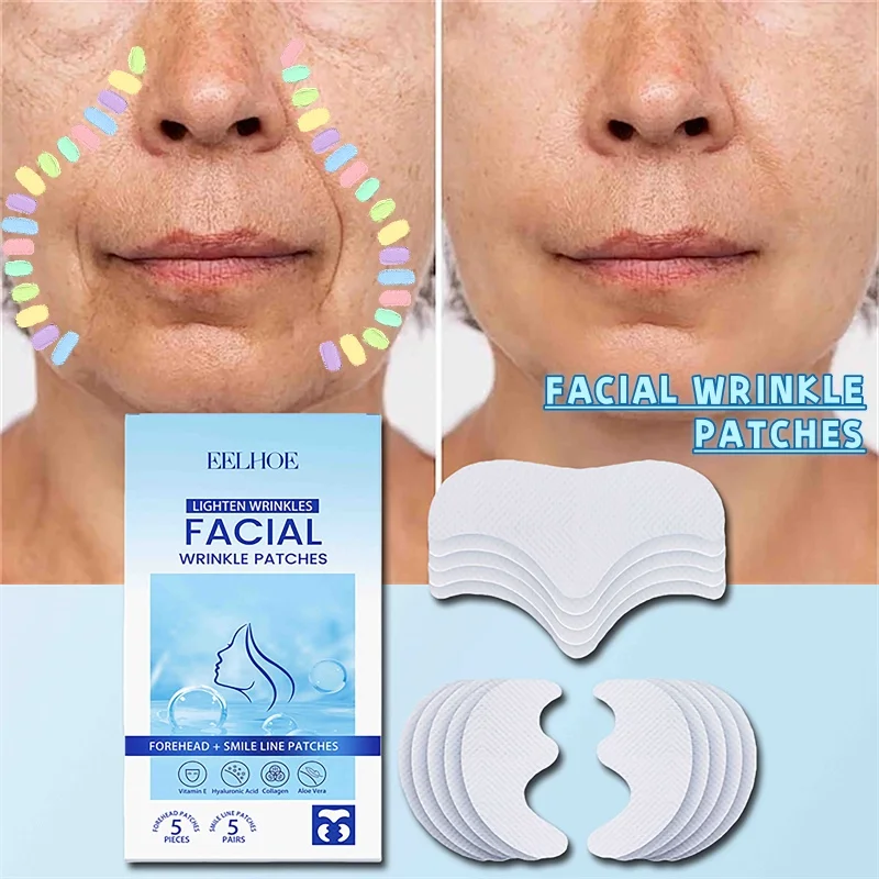 

Facial Wrinkle Patches Lighten Nasolabial Folds Forehead Wrinkles Set Firming Lifting Beauty Skincare Face Masks Korean Products