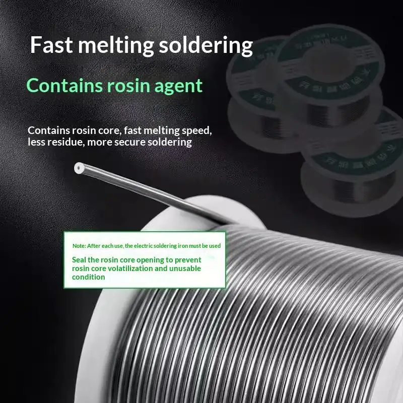 【BA】0.8mm 1.0mm 20g 50g 100g Soldering Tin Wire Tin Melt Rosin Core Solder Soldering Wire Roll No-clean FLUX 2.0%