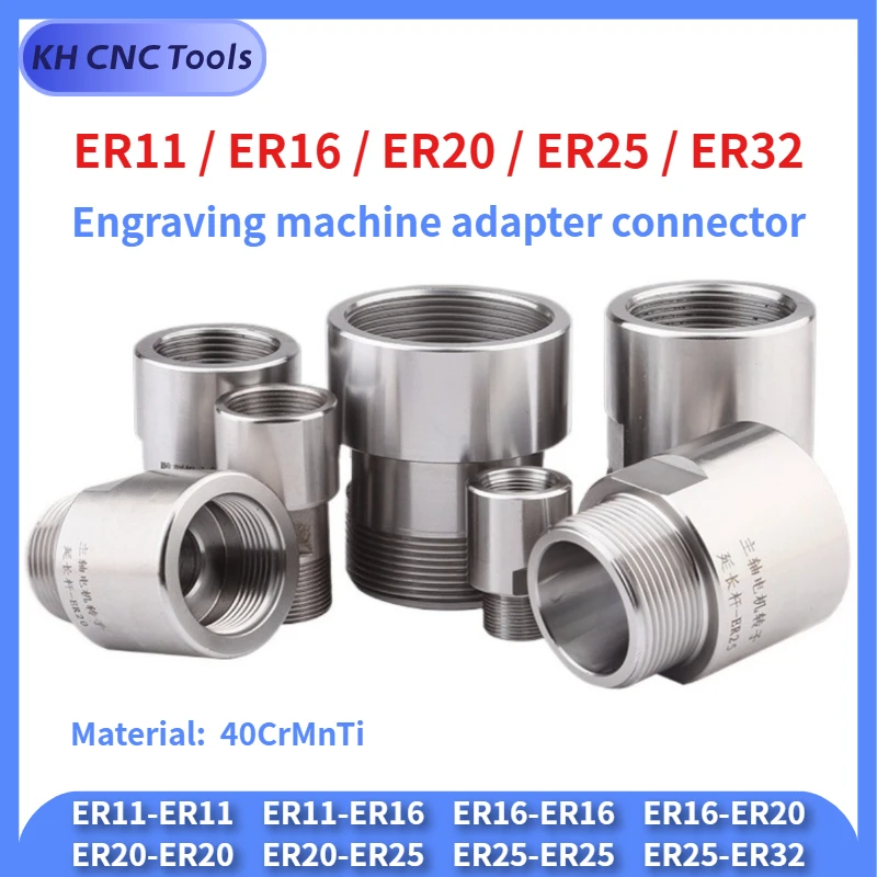

KH CNC thread adapter er11 er16 er20 er25 er32 Collet Chuck Spindle Motor Rotor Engraving Machine Spindle Motor Shaft Sleeve