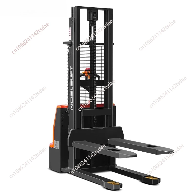 Forklift all-electric stacker, station ride-on battery lift, hydraulic lift 1 ton 2 tons small forklift
