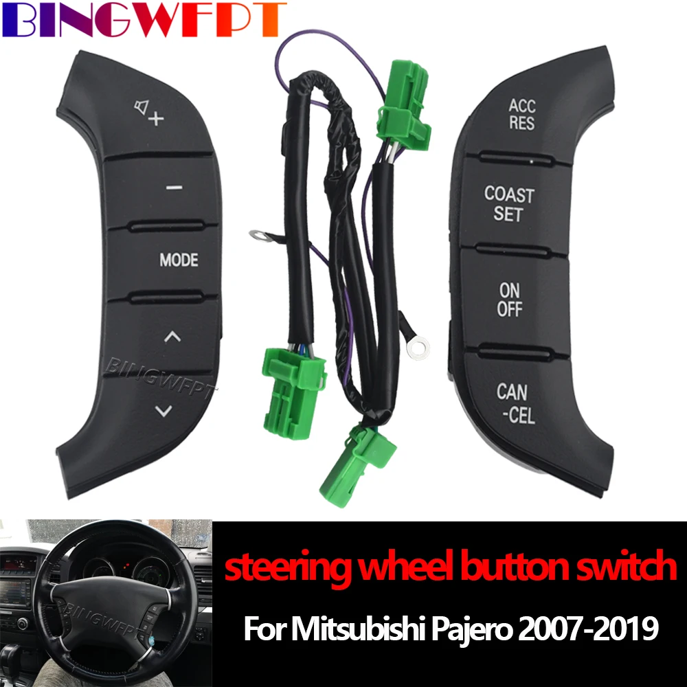 Car Accessories Steering Wheel Switch Audio Radio Control Switch Button 84250-PJL For Mitsubishi Pajero 2007-2019 Button