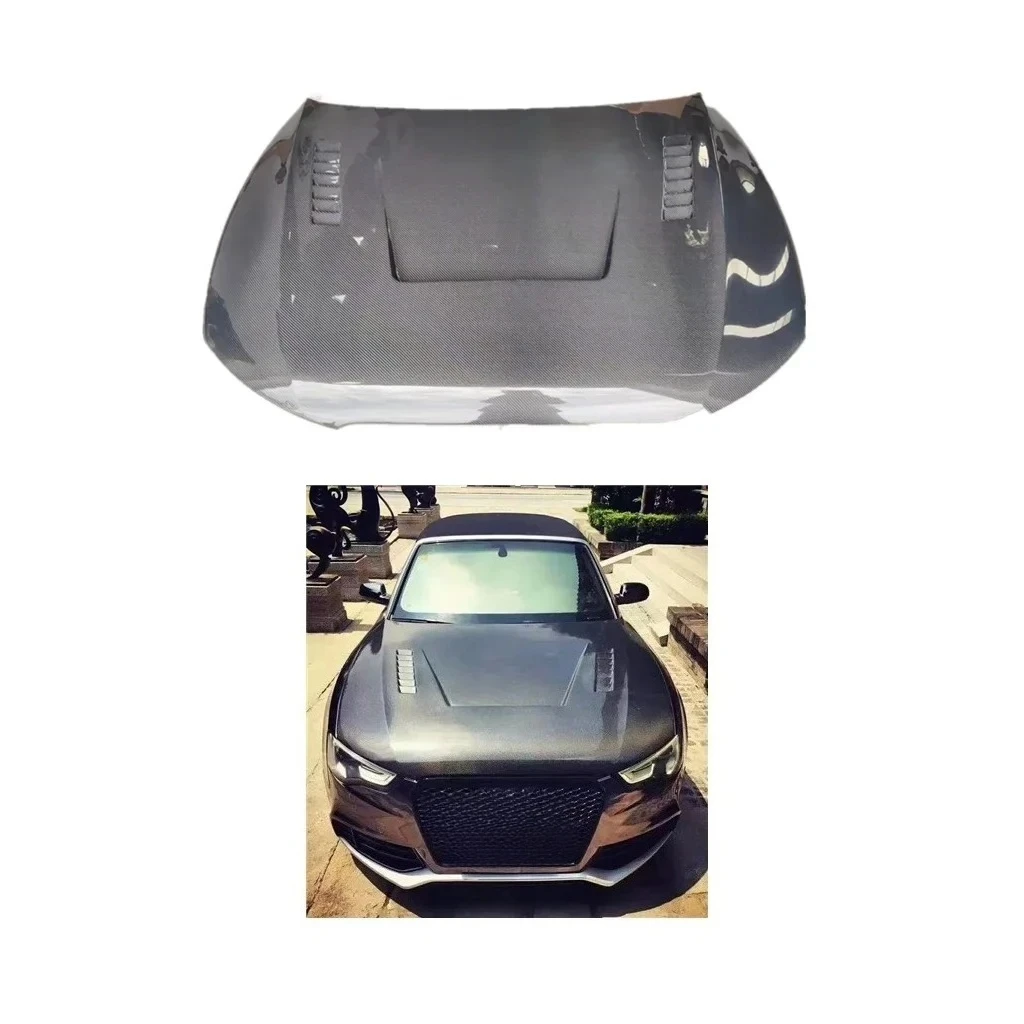 

Real Carbon Fiber Engine Hood For 2009-2016 A5 B8 B8.5 Upgrade LY Style S5 Bonnet