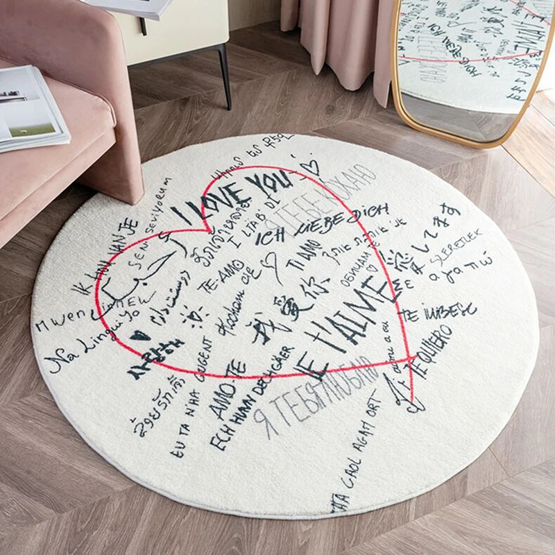 A Love Letter Collaboration Living Room Sofa Rug Bedroom Bedside Rug I Love You Gift Ins Cloakroom Rug