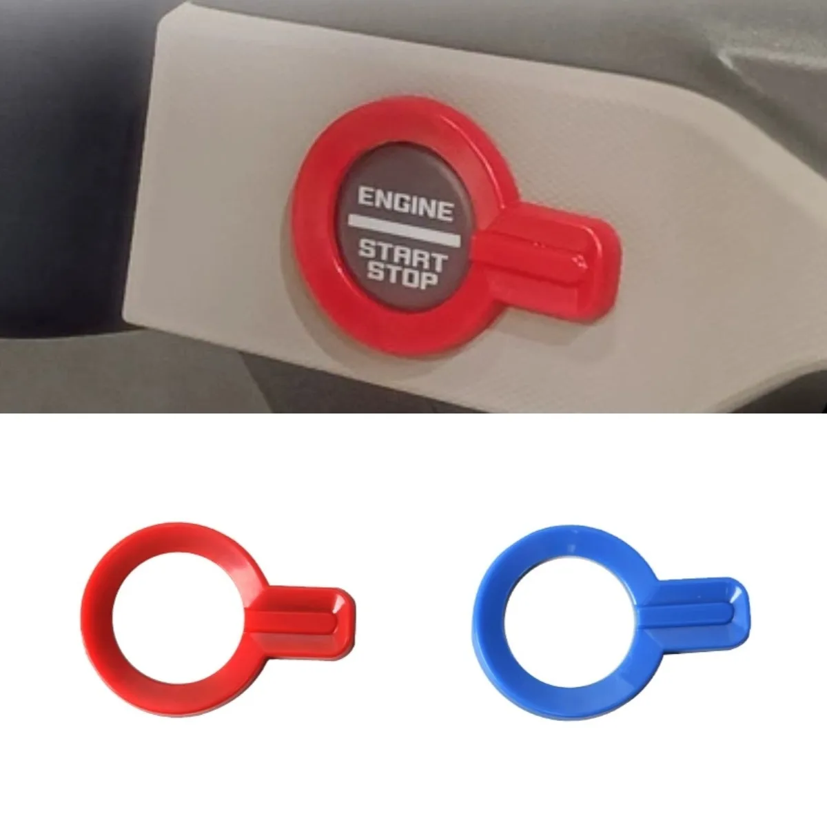 

Украшение кнопки пускового переключателя одним щелчком мыши для Ford Bronco 2021-2023, комплект кузова, автомобильные аксессуары