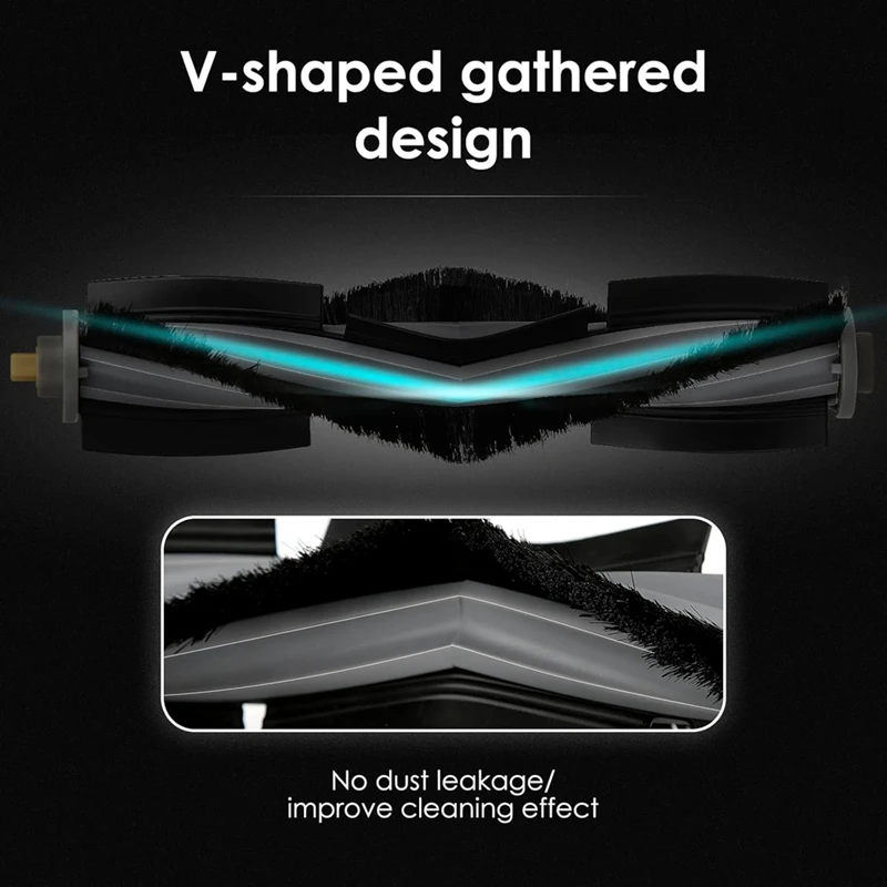 4 шт. основная щетка для пылесосов ECOVACS DEEBOT X1/X1 Omni/X1 Turbo/X1 PRO Omni/T10/T10 Omni/T10 Plus/T20/T20 Omni