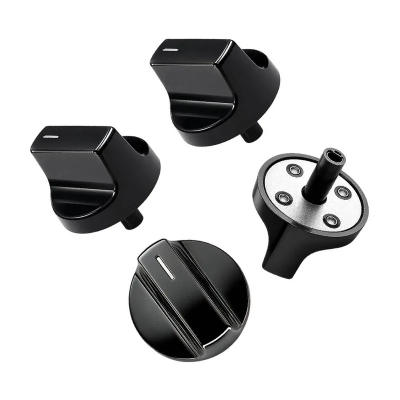 B43C Replacement Knobs 4Pcs For Whirlpool Gas Stove Models W11518484 W10850031 W11518483- Works WEG515S0LV0 WEG515S0LV1 WEG515S0