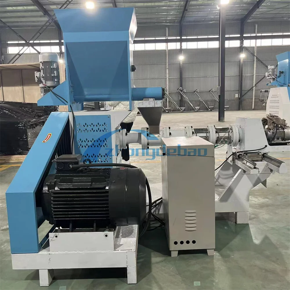 High Quality 1000kg/h Fish Feed Pellet Making Machine Extruder Machine Floating Fish Feeds Machine