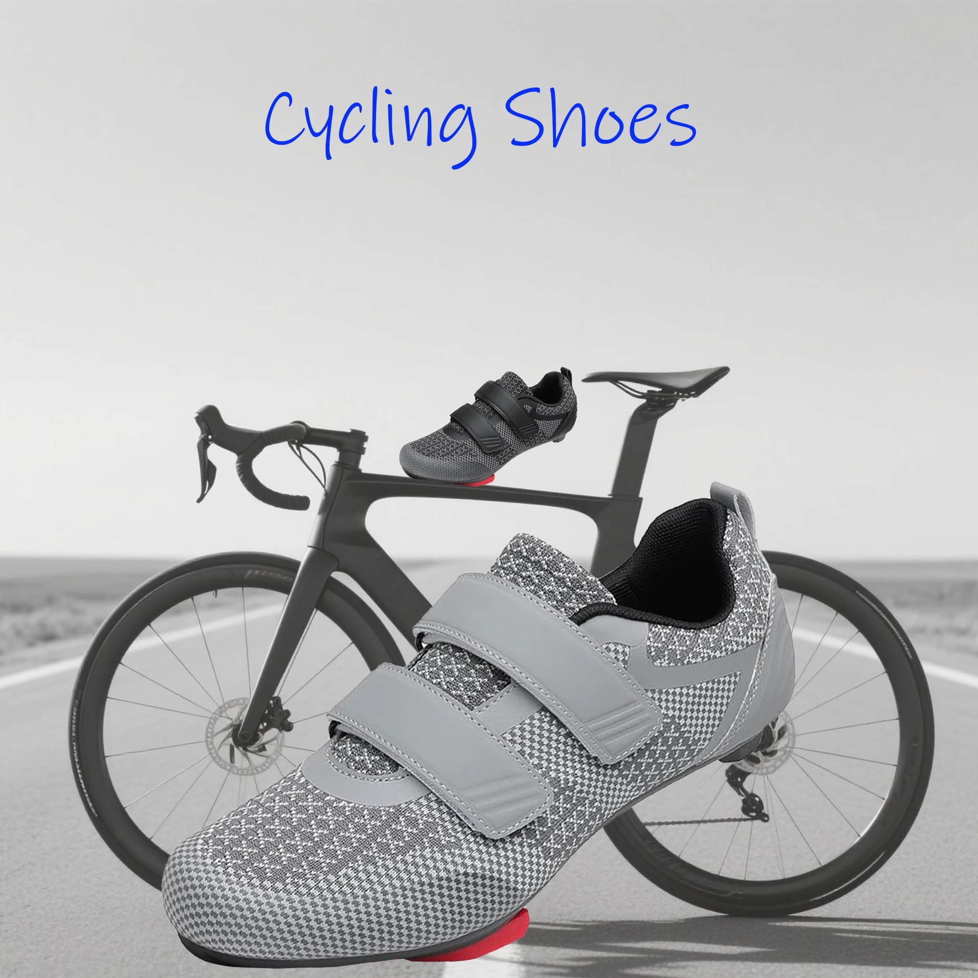

Unisex professional cycling shoes, compatible with SPD cleats, suitable for competition and outdoor cycling