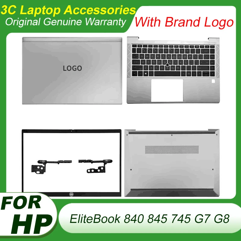 

New For HP EliteBook 840 845 745 G7 G8 Laptop Original LCD Back Cover Front Bezel Upper Palmrest Bottom Case Keyboard Hinge Case