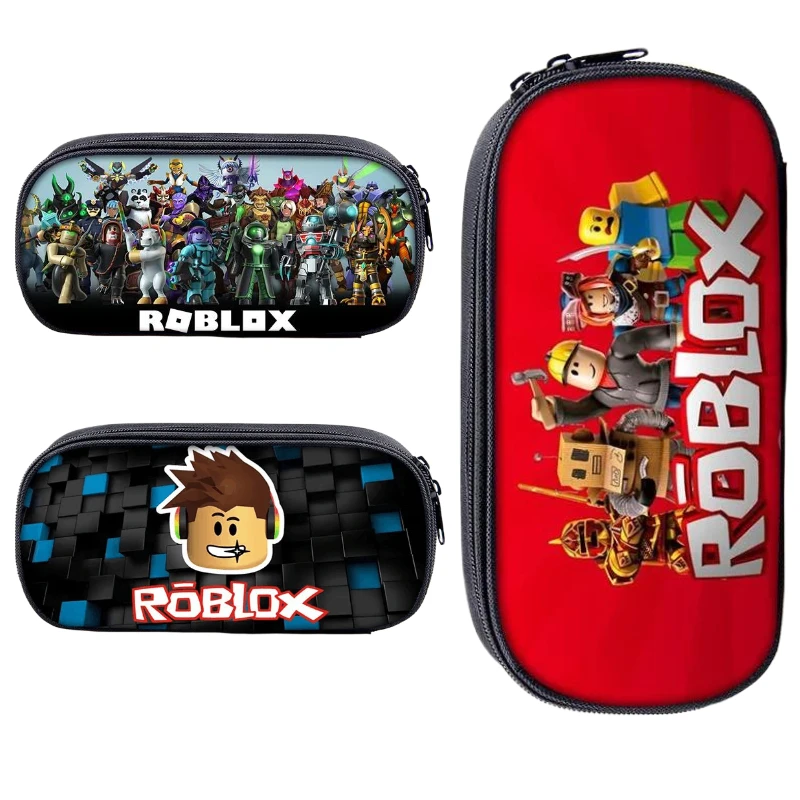 Roblox Game Large Capacity Stationery Box Game Cartoon Peripheral Stationery Pen Storage Bag Pen Pencil Birthday Gift