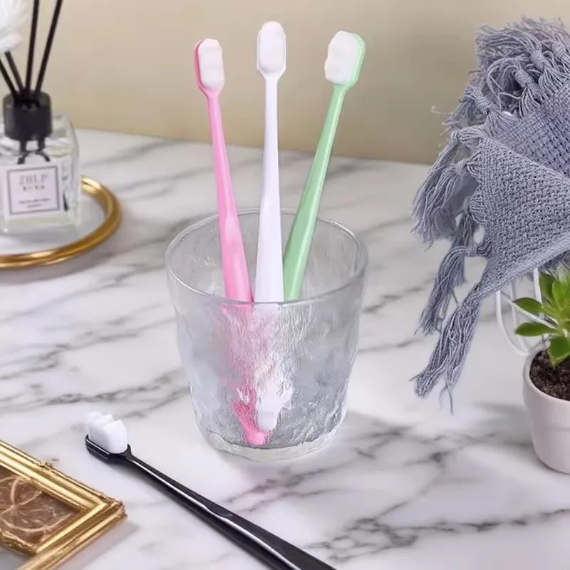 

1/3/5 шт. очень мягкая зубная щетка с ультрамягкой щетиной, зубная щетка для взрослых, микротальянка для чувствительных хрупких десен, зубная щетка для путешествий