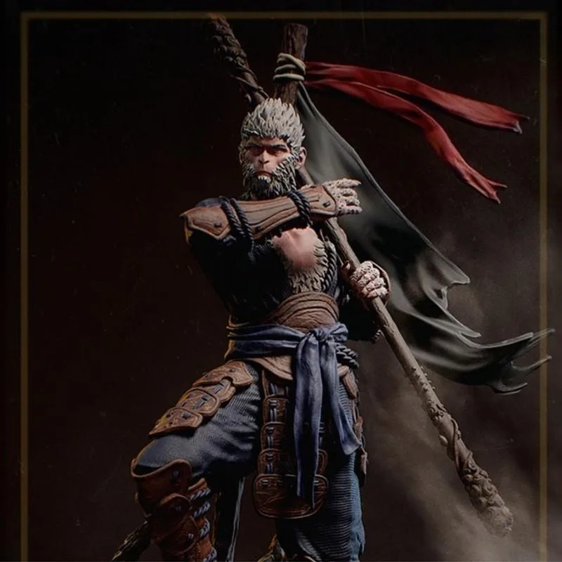 

1/24 75mm Scale Resin Assembled Model Kit Ancient Myth Wukong Fantasy Hobby Miniature Unassembled and Unpainted Diorama Toys