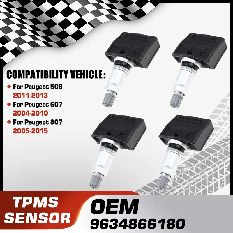 

Car TPMS Tire Pressure Monitor Sensor System For Peugeot 508 2011-2013 Peugeot 607 2004-2010 Peugeot 807 2005-2015 9634866180