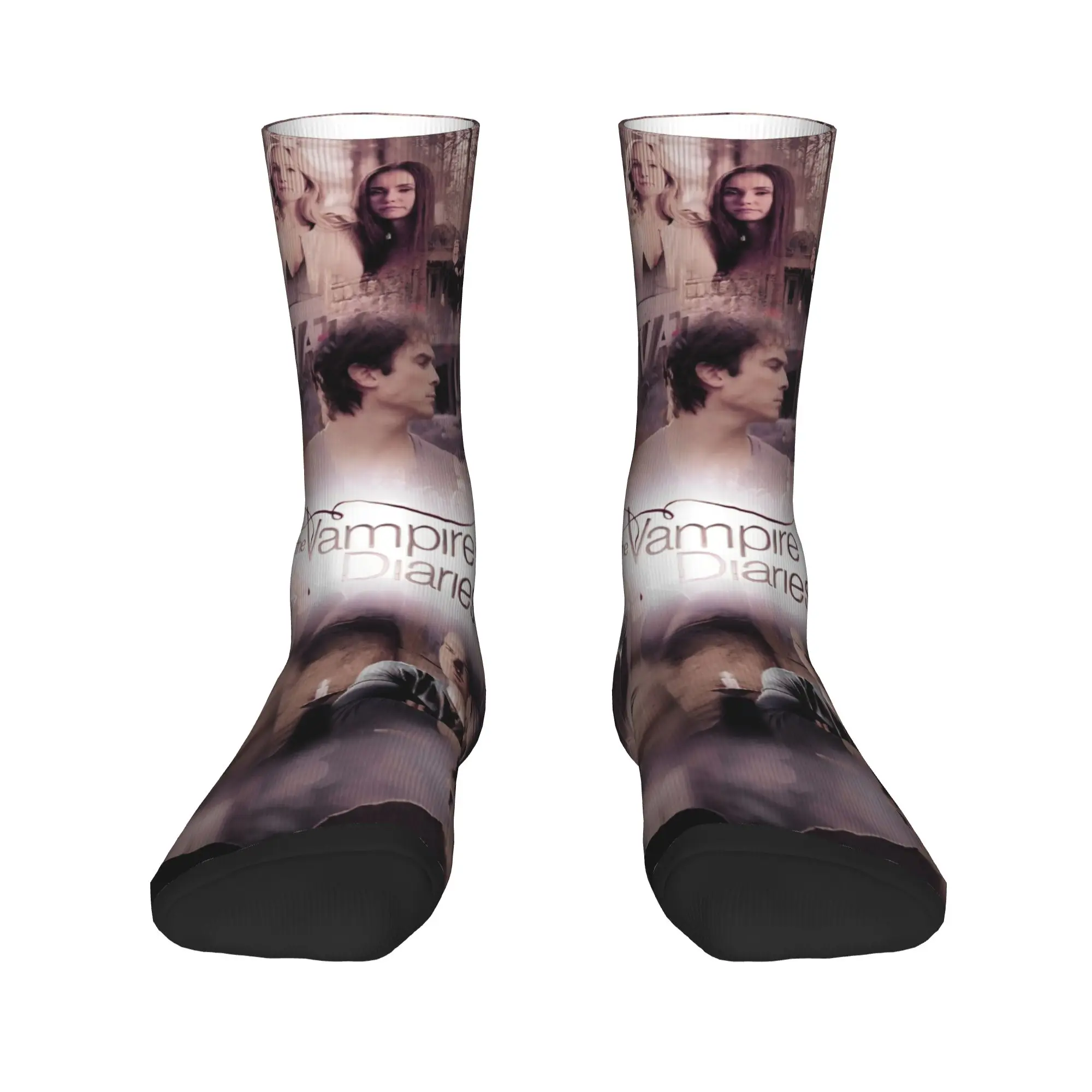 The Vampire Diaries Damon salvatore Sokken Gothic Kousen Winter Antislip Dames Heren Sokken Medium Zachte Grafische Outdoor Sokken