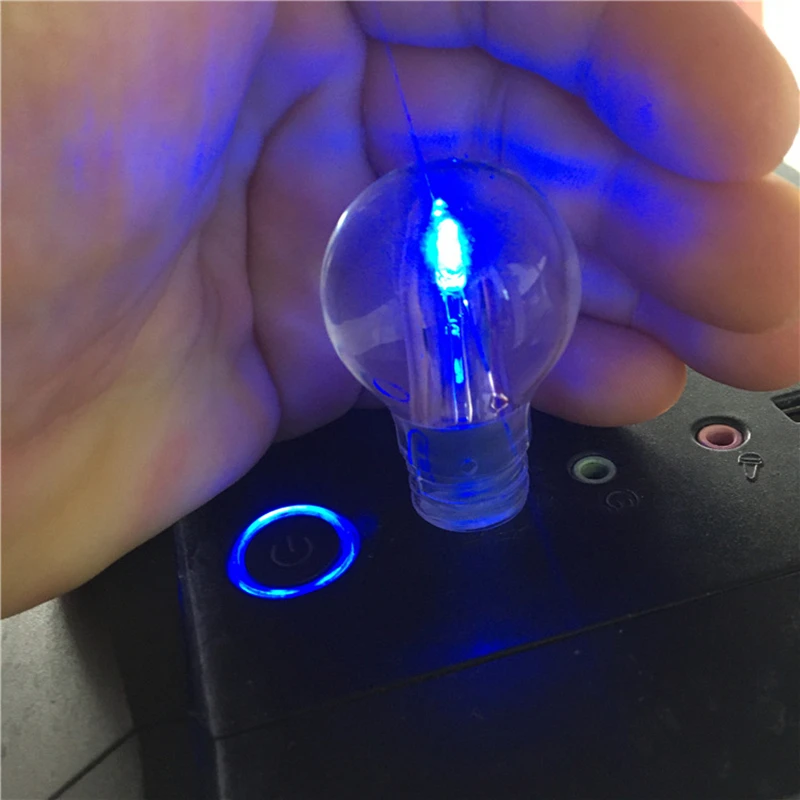 Lampadina modello in silicone trasparente Luce LED blu Chiavetta USB 2.0 128 GB 64 GB 32 GB 16 GB 8 GB 4 GB