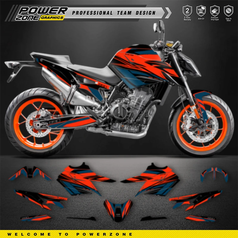 

PowerZone For KTM DUKE 790 890 2018-2021 Custom Team Stickers Graphics Backgrounds Decals Racing Vinyl Sticker Kit