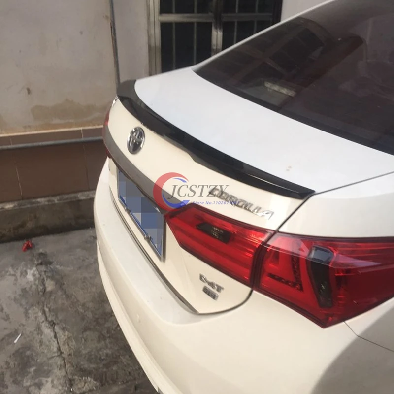 

Rear Trunk Lid Car Spoiler For 2014-2018 Toyota Corolla Glossy Black ABS Plastic Material Accessories Parts