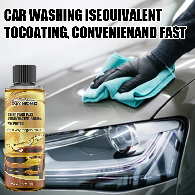 Golden Brown Wax Concentrated Coating Wax Water Foam Cleaner Special Decontamination Coating Car Washing Water Car Non Corrosive