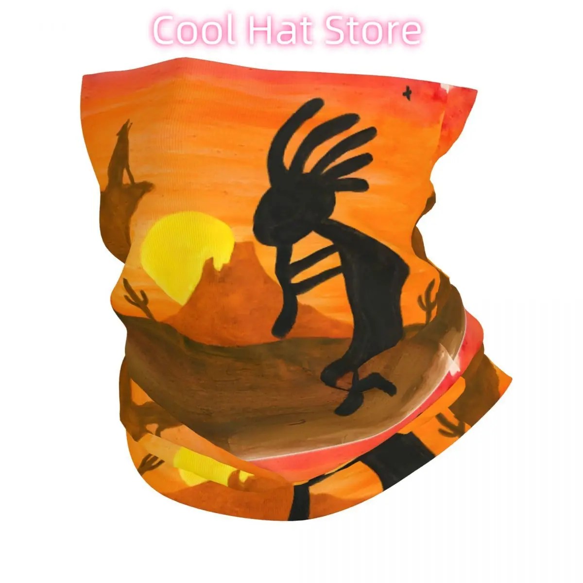 

Native American Kokopelli Retro Headband Neck Thin Men Women Hiking Tube Scarf Face