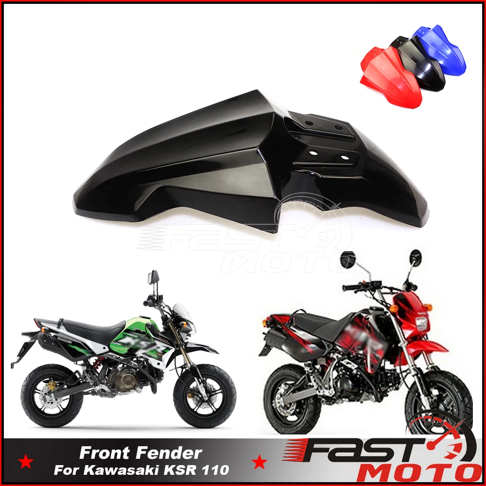 Mini Supermoto Front Fenders For Kawasaki  KSR 110 KSR110 Front Fender Mudguard Dirt Bike Motocross Motorcycle Fender 2013-2022