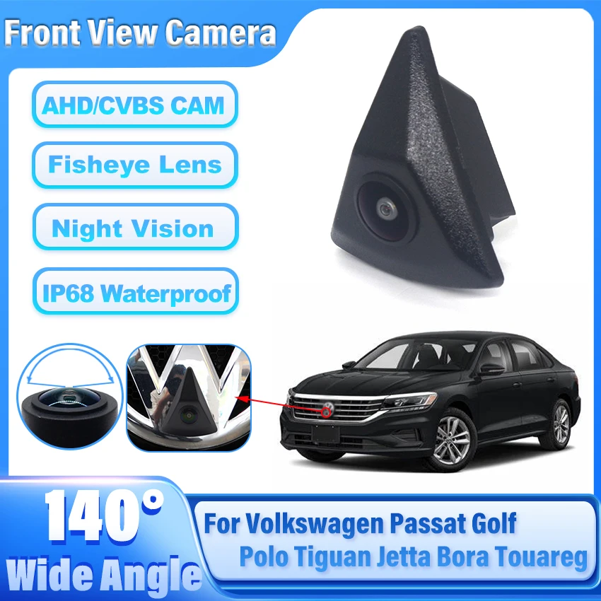 CCD سيارة الجبهة عرض مركبة العلامة التجارية علامة شعار الكاميرا لفولكس واجن باسات جولف بولو تيجوان جيتا بورا طوارق كاميرا الشعار الأمامي