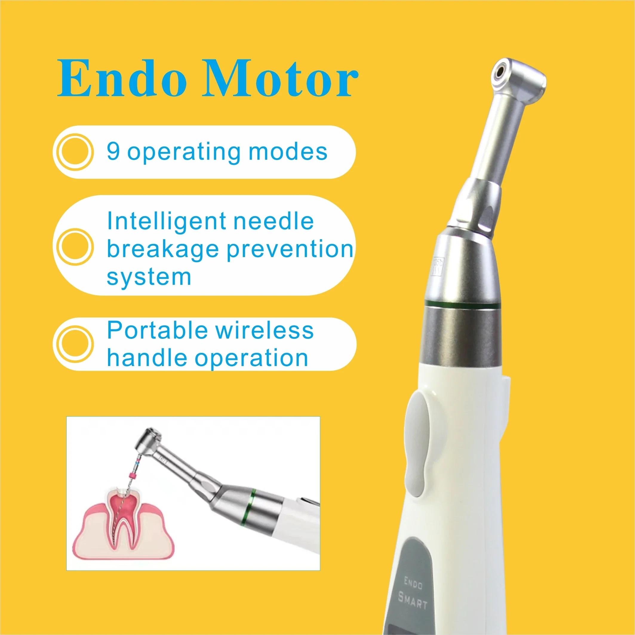 Portable Electric Handpiece Motor LED Light Curing Curing Light