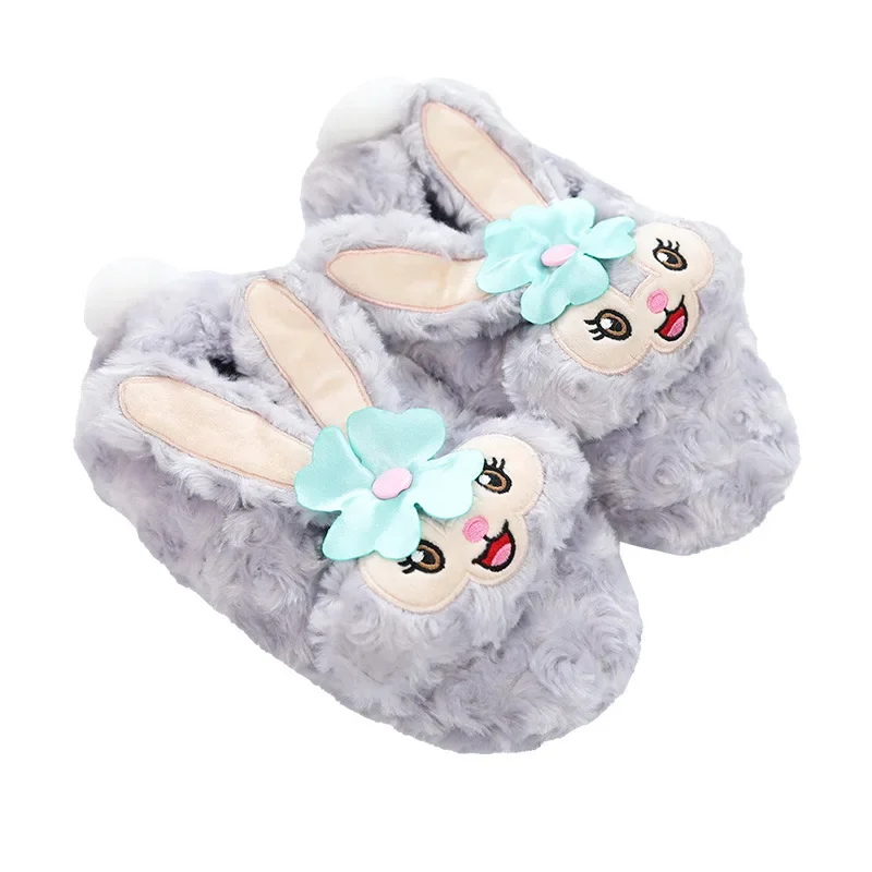 Winter warm slippers women cute home slippers ladies one size interior floor shoes woman house sneakers slider