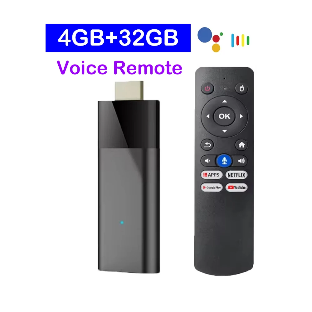 Android16 Q12 TV-Stick 8K Ultra Smart TV Box H313 Google Assistant Dual WLAN 5G Sprachsteuerung BT6.0 8GB 256GB Android 16 Media Player