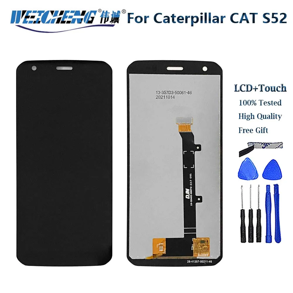 

For Caterpillar CAT S52 LCD Display+Touch Screen Digitizer Assembly Touch Panel Replacement Parts+Tools cat s52 display lcd