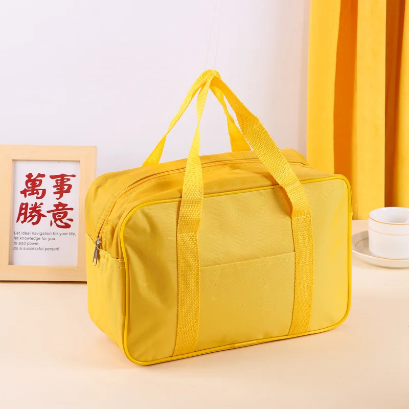 Women Lunch Bag Girls Insulated Canvas Cooler Handbag Aluminium Foil Thermal Food Box Family School Picnic Dinner Container