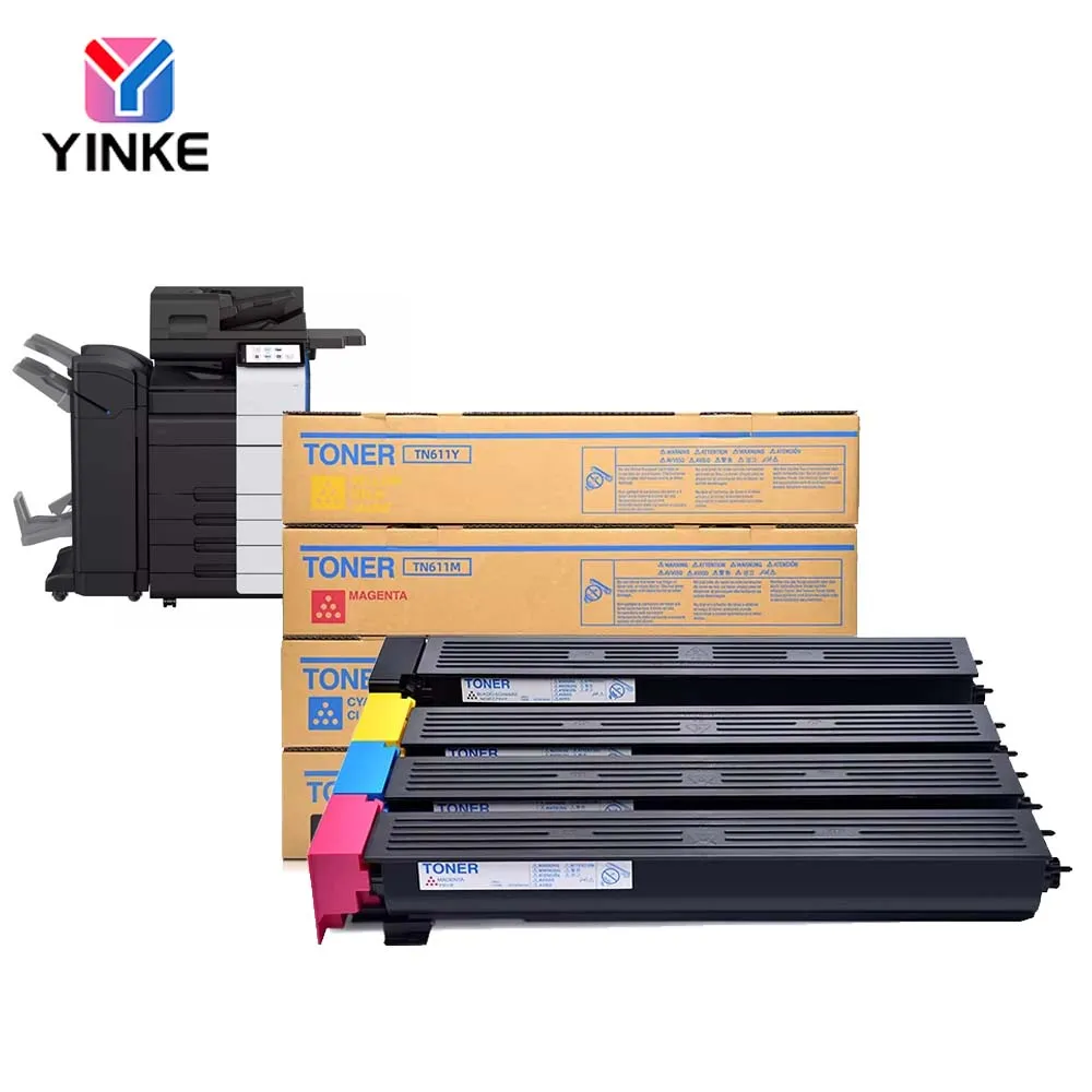 

1PCS TN611 Toner Cartridge For Konica Minolta Bizhub C451/C550/C650 High Quality Compatible Copier Toner BK 650G CMY 400G