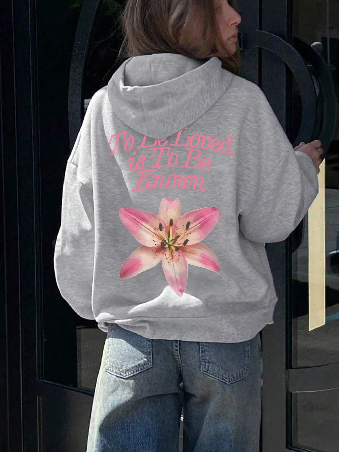 

Woman clothes flower letter print Hoodie Woman sweatshirts y2k clothes new in hoodies & sweatshirts pullover winter clothes