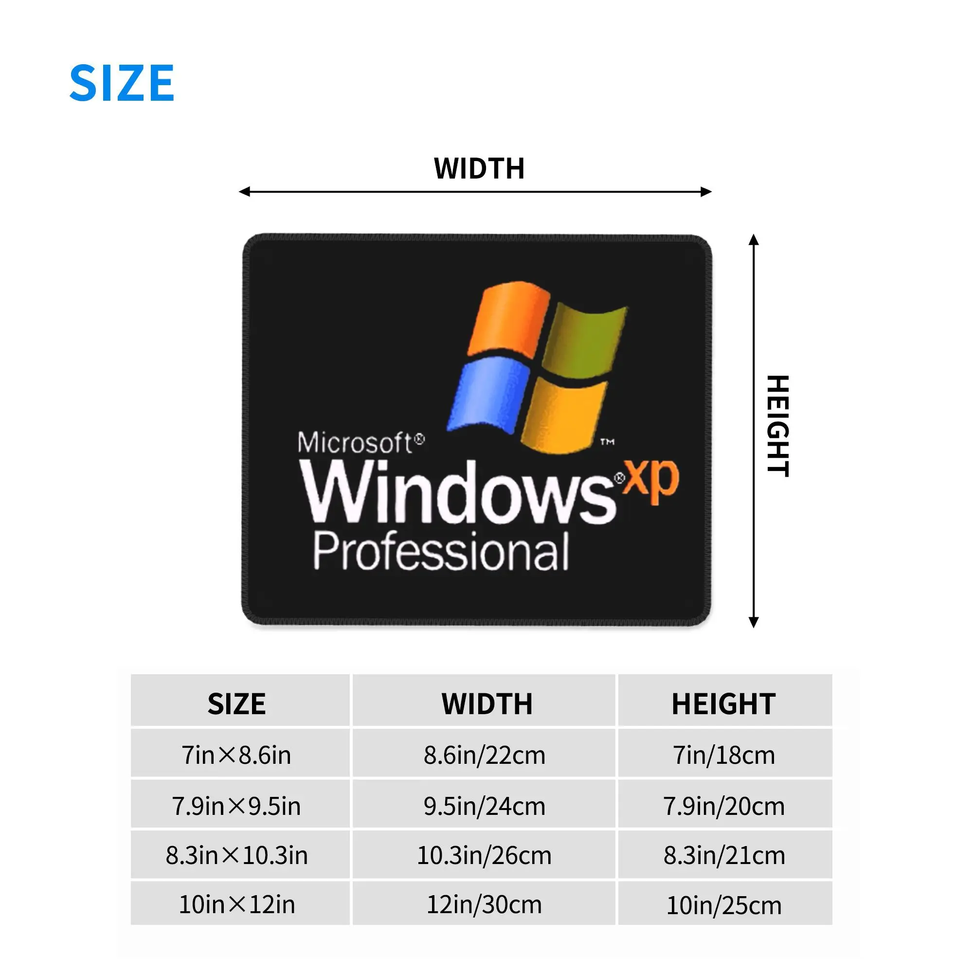 Windows XP  Mouse Pad Computer Keyboard Mouse Mat Gaming PC Laptop Desk Mat Office Accessories Table Mats