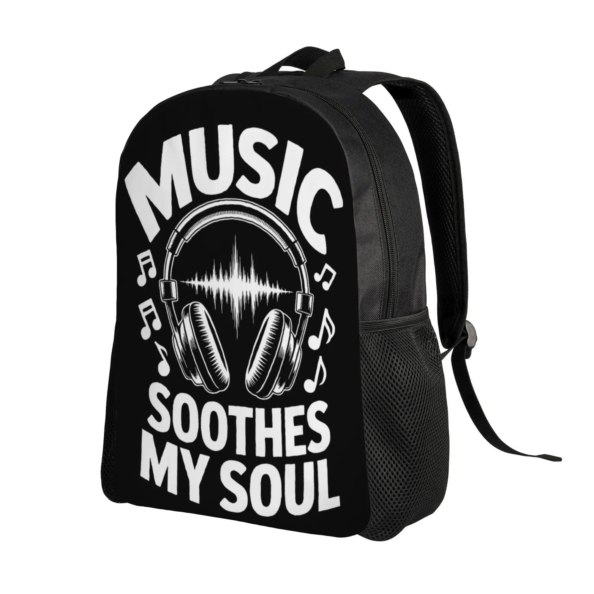 Music Soothes My Soul  Backpack  Sport Backpacks Male Design Durable High School Bags Cool Rucksack