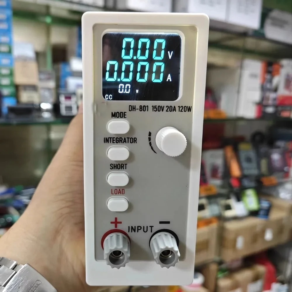 1KG Upgraded DC Electronic Load 150V 20A 120W High Precision Battery Discharge Tester, Support CC & CV Mode