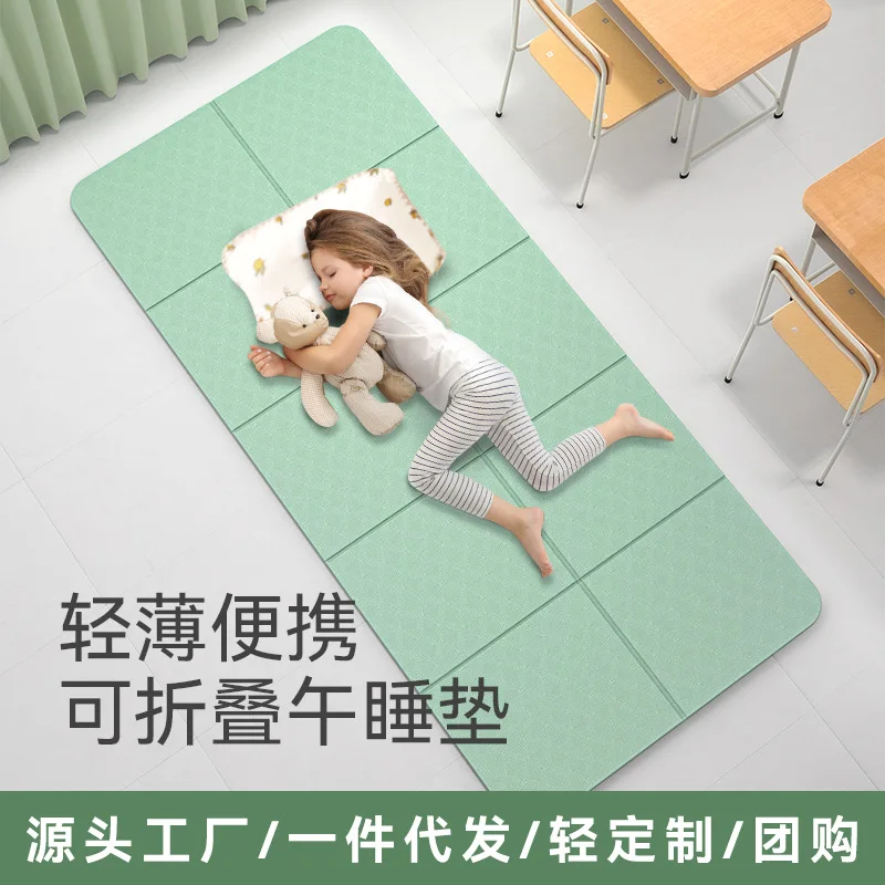 8mm Extra Large TPE Foldable Yoga Mat Thick Non-Slip Home Fitness Mat Portable for Students Nap Kids Rest Skipping Rope Aerobics
