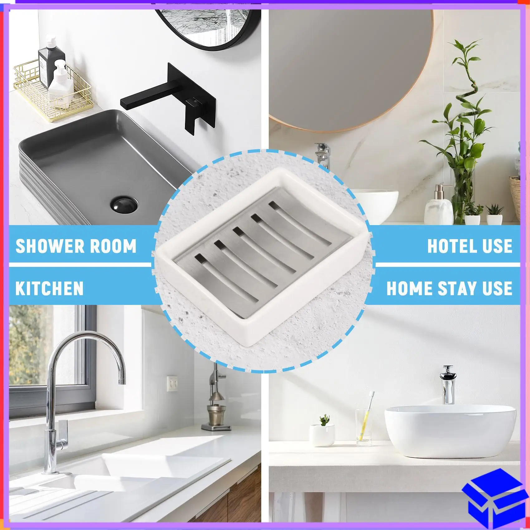 

Reliable Soap Dish Stainless Steel Soap Holder, Soap Dish SUS304 Stainless Steel Tray For Shower
