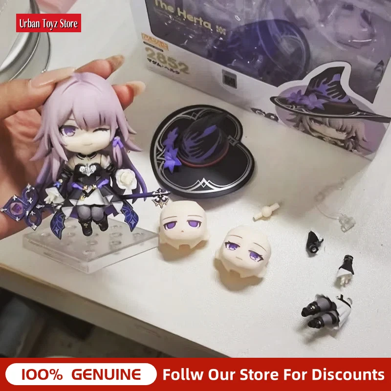 

New GSC Honkai: Star Rail The Herta Nendoroid, Authentic 10cm Posable Figure, 3 Replaceable Faces PVC Anime Collectible Gift