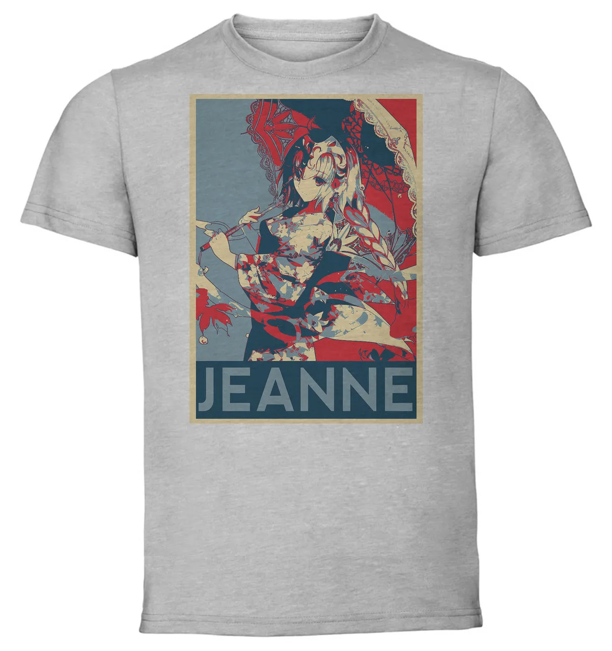 T-Shirt Unisex - Grey - Propaganda - Fate Grand Order Jeanne Variant